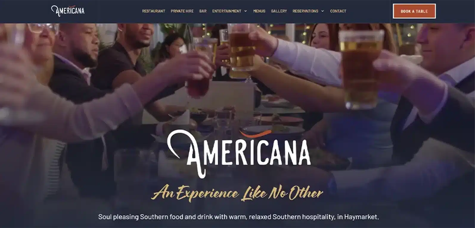 Americana Southern Soul Food Restaurant London - Smart Cow Marketing Web Design Croydon