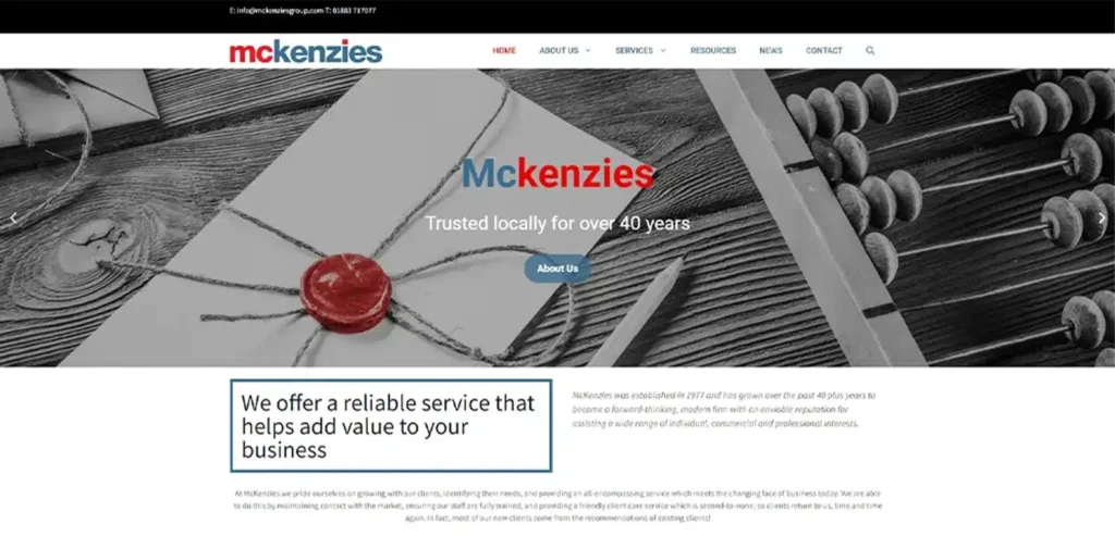 McKenzies-Accountants-Oxted-Smart-Cow-Marketing-Web-Design-Croydon